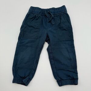 Tea Collection Baby Boys Playwear Pants Blue 18-24 months 100% Cotton EUC